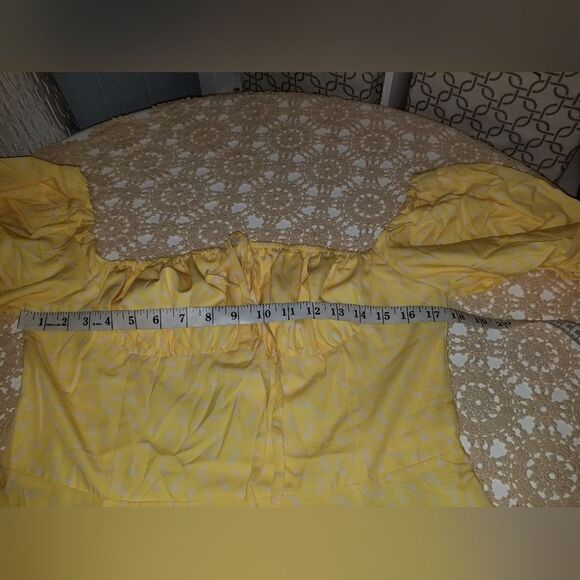 Summer Puff Sleeve Floral Split Maxi Dress Flowy A Line Casual Beach Long Dress - Picture 9 of 9